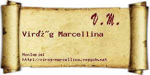 Virág Marcellina névjegykártya