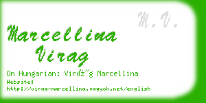 marcellina virag business card